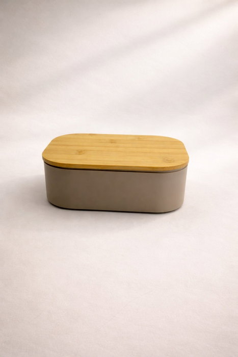 Hermia Caja de Almuerzo de Acero Inoxidable 1000 ml Gris